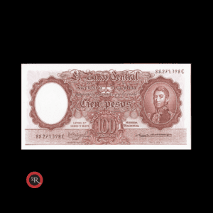 ARGENTINA 100 PESOS 1963 BOT#2065 COL#499a