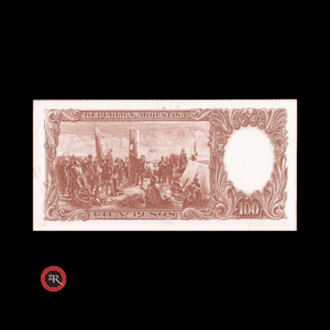 ARGENTINA 100 PESOS 1968 BOT#2082 COL#506c