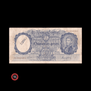 ARGENTINA 500 PESOS 1948 BOT#2090 COL#510a