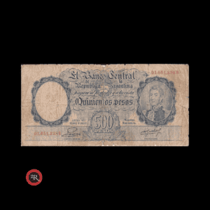 ARGENTINA 500 PESOS 1955 BOT#2099 COL#513