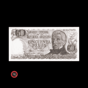 ARGENTINA 50 PESOS LEY 18188 1973 BOT#2367 COL#624a