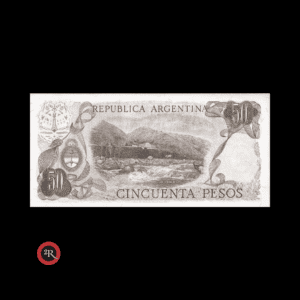 ARGENTINA 50 PESOS LEY 18188 1973 BOT#2367 COL#624a