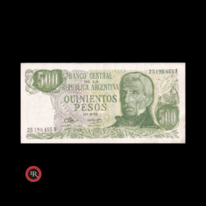 ARGENTINA 500 PESOS LEY 18188 1973 BOT#2415 COL#640a