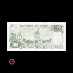 ARGENTINA 500 PESOS LEY 18188 BOT#2425a COL#645e