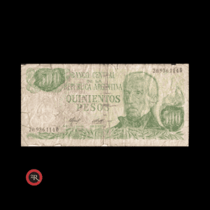 ARGENTINA 500 PESOS LEY 18188 1979 BOT#2425a COL# 645e