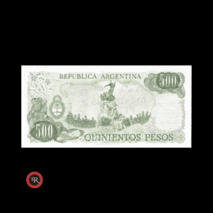 ARGENTINA 500 PESOS LEY 18188 1979 BOT#2428b COL#646f