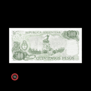 ARGENTINA 500 PESOS LEY 18188 1979 BOT#2427b COL#646c