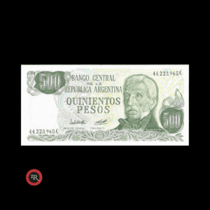 ARGENTINA 500 PESOS LEY 18188 2430c COL#646o