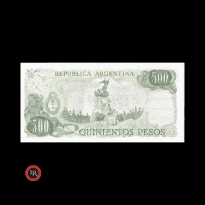 ARGENTINA 500 PESOS LEY 18188 1979 BOT#2428b COL#646f