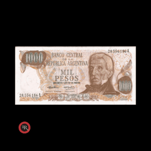 ARGENTINA 1000 PESOS LEY 18188 1974 BOT#2436 COL#648b