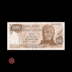 ARGENTINA 1000 PESOS LEY 18188 BOT#2436b COL#648c