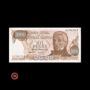 ARGENTINA 1000 PESOS LEY 18188 1974 BOT#2436b COL#648c