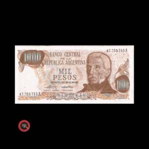 ARGENTINA 1000 PESOS LEY 18188 1975 BOT#2438 COL#649a