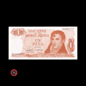 ARGENTINA 1 PESO LEY 18188 1972 BOT#2307 COL#602c