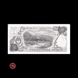 ARGENTINA 50 PESOS LEY 18188 1977 BOT#2379 COL#629a