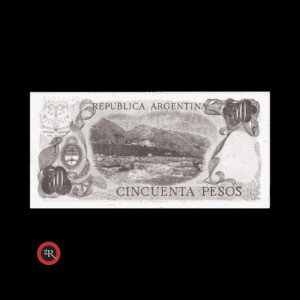 ARGENTINA 50 PESOS LEY 18188 1977 BOT#2379a COL#629b