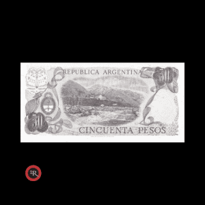 ARGENTINA 50 PESOS LEY 18188 1977 BOT#2379b COL#629c