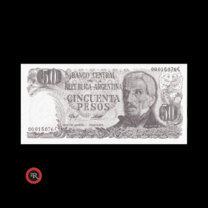 ARGENTINA 50 PESOS LEY 18188 1978 BOT#2381a COL#629g