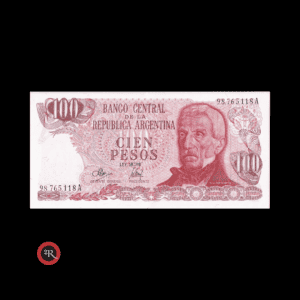 ARGENTINA 100 PESOS LEY 18188 1973 BOT#2389 COL#632b