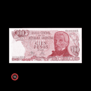 ARGENTINA 100 PESOS LEY 18188 1973 BOT#2389 COL#632b