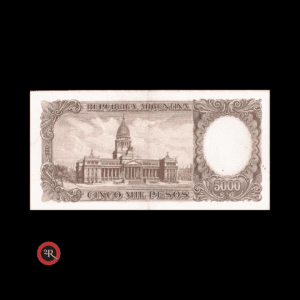 ARGENTINA 5000 PESOS 1962 BOT#2171 COL#541a