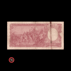 ARGENTINA 10000 PESOS 1963 BOT#2187 COL#547a