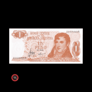 ARGENTINA 1 PESO LEY 18188 1970 BOT#2301 COL#601a