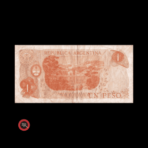 ARGENTINA 1 PESO LEY 18188 1972 BOT#2312 COL#604b