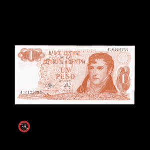 ARGENTINA 1 PESO LEY 18188 1973 BOT#2313 COL#604c