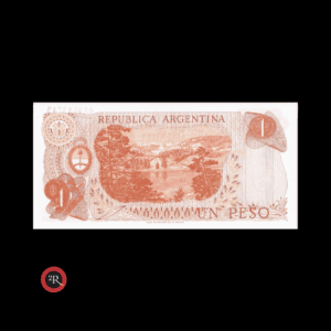 ARGENTINA 1 PESO LEY 18188 1973 BOT#2313 COL#604c