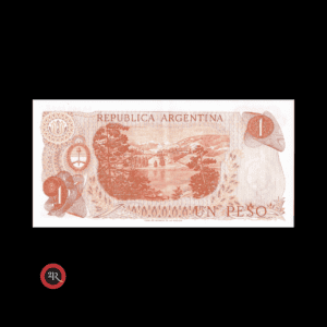 ARGENTINA 1 PESO LEY 18188 1973 BOT#2316 COL#605b