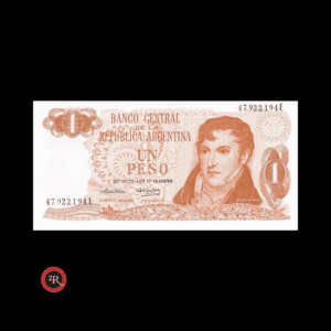 ARGENTINA 1 PESO LEY 18188 1974 BOT#2318 COL#606a