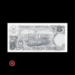 ARGENTINA 5 PESOS LEY 18188 1973 BOT#2325 COL#608a