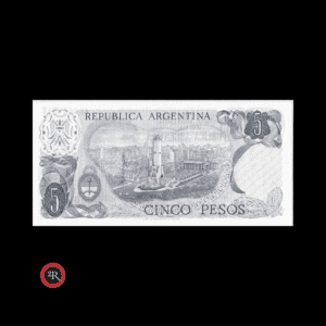 ARGENTINA 5 PESOS LEY 18188 1975 BOT#2331 COL#610b