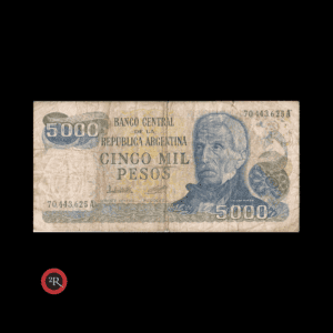 ARGENTINA 5000 PESOS LEY 18188 1978 BOT#2467 COL#658a