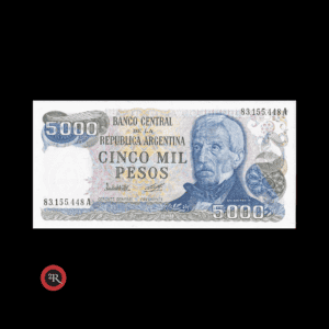 ARGENTINA 5000 PESOS LEY 18188 1979 BOT#2468a COL#658c