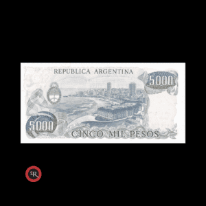 ARGENTINA 5000 PESOS LEY 18188 1979 BOT#2468b COL#658d