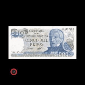 ARGENTINA 5000 PESOS LEY 18188 1980 BOT#2469b COL#658g