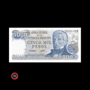 ARGENTINA 5000 PESOS LEY 18188 1981 BOT#2471b COL#658m