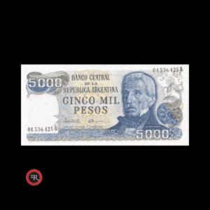 ARGENTINA 5000 PESOS LEY 18188 1981 BOT#2473 COL#659a