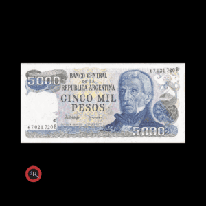 ARGENTINA 5000 PESOS LEY 18188 1982 BOT#2476 COL#660a