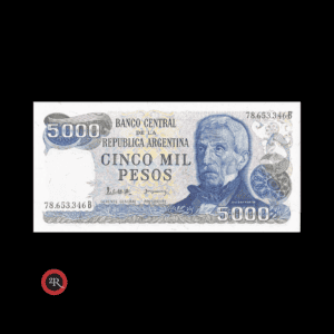 ARGENTINA 5000 PESOS LEY 18188 1983 BOT#2477 COL#660b