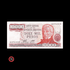 ARGENTINA 10000 PESOS LEY 18188 1977 BOT#2479 COL#661b