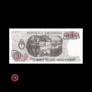 ARGENTINA 10 PESOS ARGENTINOS 1984 BOT#2615b COL#679e