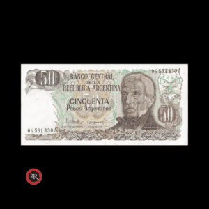 ARGENTINA 50 PESOS ARGENTINOS 1983 BOT#2617 COL#680a