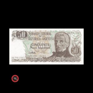 ARGENTINA 50 PESOS ARGENTINOS 1985 BOT#2619 COL#681a