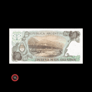 ARGENTINA 50 PESOS ARGENTINOS 1985 BOT#2619 COL#681a