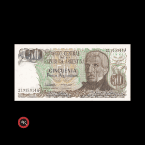 ARGENTINA 50 PESOS ARGENTINOS 1985 BOT#2619a COL#681b