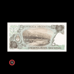 ARGENTINA 50 PESOS ARGENTINOS 1985 BOT#2619a COL#681b