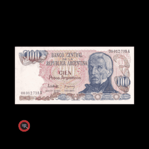 ARGENTINA 100 PESOS ARGENTINOS 1983 BOT#2621 COL#682a